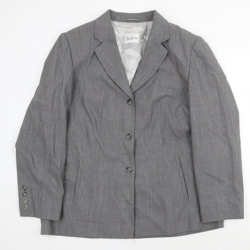 Betty Barclay Womens Grey Wool Jacket Suit Jacket Size L