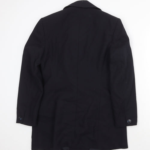 St Michael Womens Blue Jacket Blazer Size 10 Button