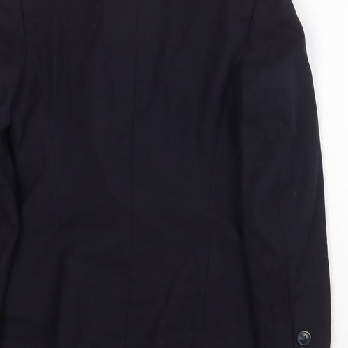 St Michael Womens Blue Jacket Blazer Size 10 Button