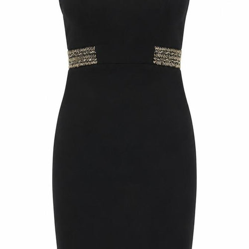 TFNC London Womens Black Viscose Bodycon Size XS Sweetheart Zip