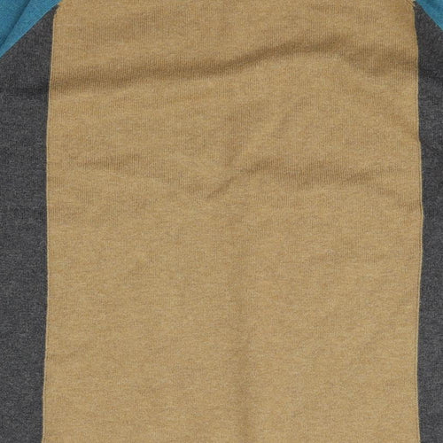 Howies Womens Multicoloured Round Neck Cotton Pullover Jumper Size S - Coulorblock