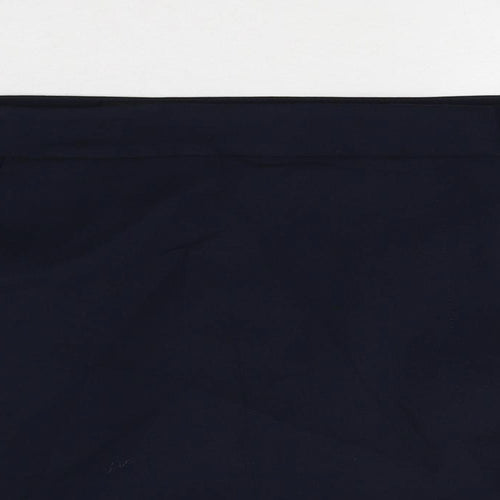 Marks and Spencer Womens Blue Polyester Hot Pants Shorts Size 24 Regular Zip