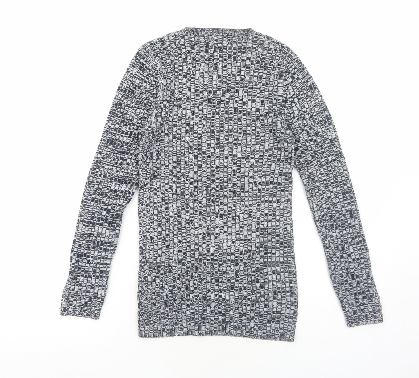 NEXT Womens Blue Round Neck Cotton Pullover Jumper Size 10 Pullover