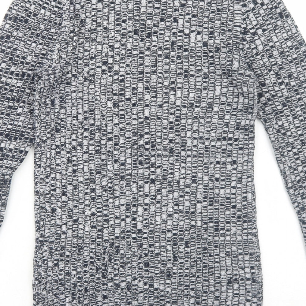 NEXT Womens Blue Round Neck Cotton Pullover Jumper Size 10 Pullover