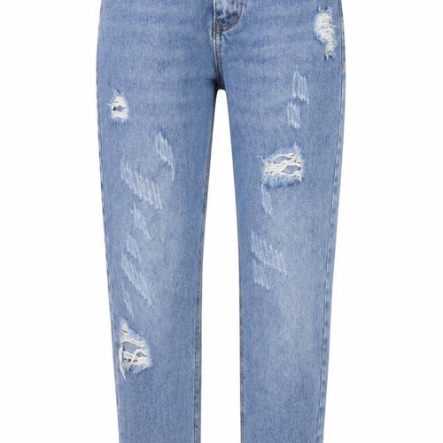Urban Mist Womens Blue Cotton Tapered Jeans Size 8 Regular Zip