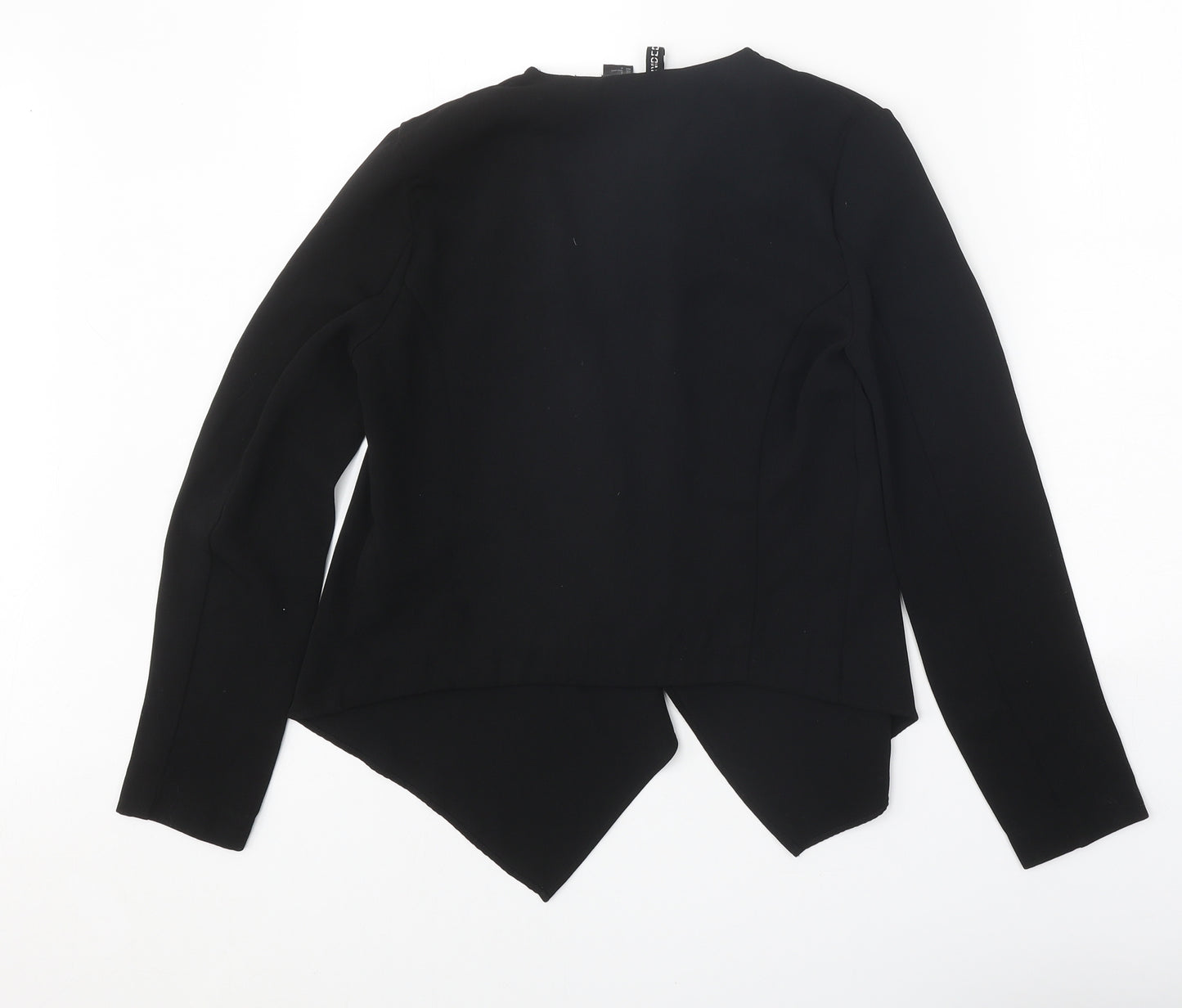Divided Womens Black Polyester Jacket Blazer Size 8 Pullover