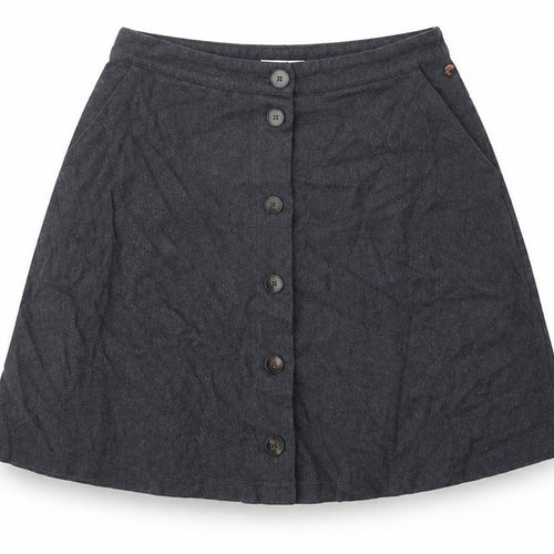 Harris Wilson Womens Grey Cotton Swing Skirt Size 29 in Button