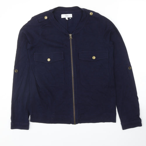 NEXT Womens Blue Cotton Jacket Size 8 Zip