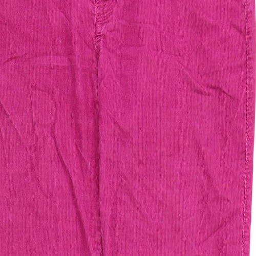 Gap Womens Pink Cotton Trousers Size 10 Regular Zip