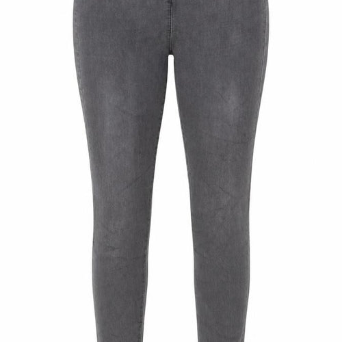 VERO MODA Womens Grey Polyester Jegging Trousers Size L Regular Zip - Size L-XL