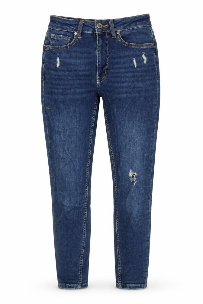 denim365 Womens Blue Cotton Skinny Jeans Size 8 Regular Zip