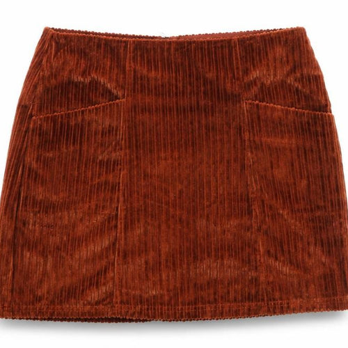 George Womens Orange Cotton A-Line Skirt Size 36 in Zip