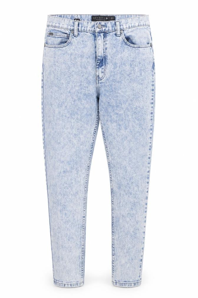 Afends Womens Blue Cotton Skinny Jeans Size 32 in Regular Zip