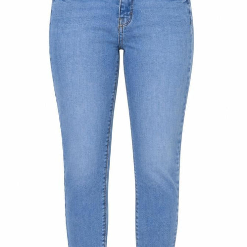 Denim & Co. Womens Blue Cotton Skinny Jeans Size 10 Regular Zip
