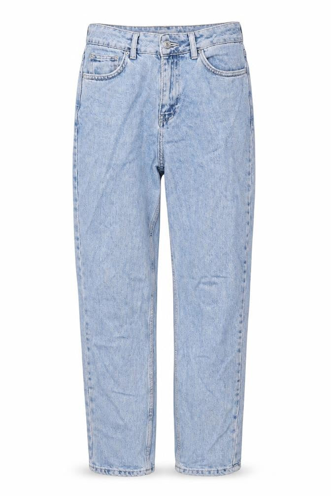 Topshop Womens Blue Cotton Mom Jeans Size 26 in Regular Zip