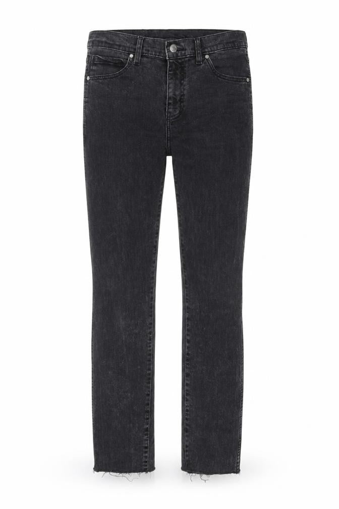 Dr. Denim Womens Grey Cotton Skinny Jeans Size 32 in Regular Zip - Distressed Hems