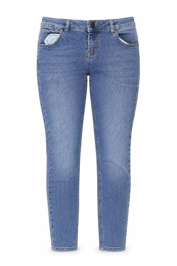 ASOS Womens Blue Cotton Skinny Jeans Size 28 in Regular Zip