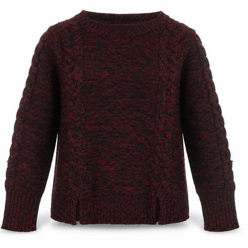 QED London Womens Red Round Neck Acrylic Pullover Jumper Size L
