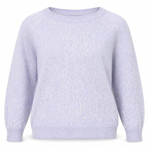 Joie De Vivre Womens Purple Round Neck Cotton Pullover Jumper Size S