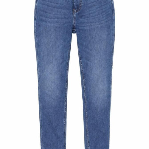 Marks and Spencer Womens Blue Cotton Skinny Jeans Size 8 L29 in Regular Button