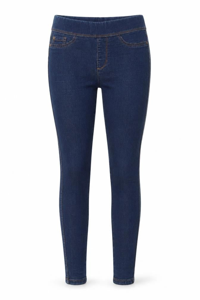 Denim & Co. Womens Blue Cotton Jegging Jeans Size 8 L28 in Regular
