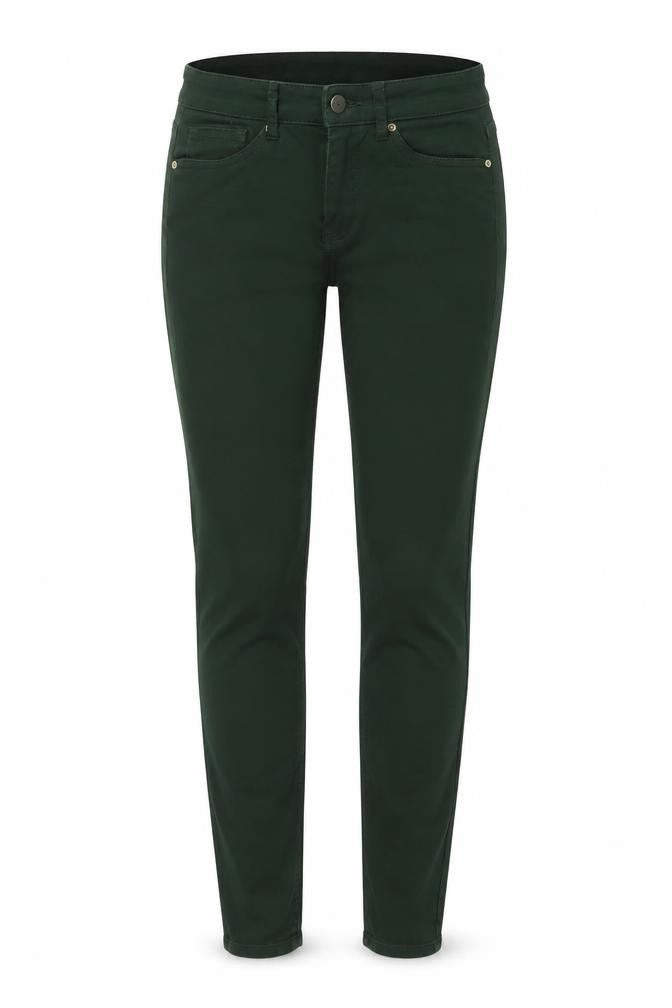 H&M Womens Green Cotton Skinny Jeans Size 4 L29 in Regular Button