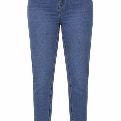 Sinsay Womens Blue Cotton Skinny Jeans Size 10 L29 in Regular Button