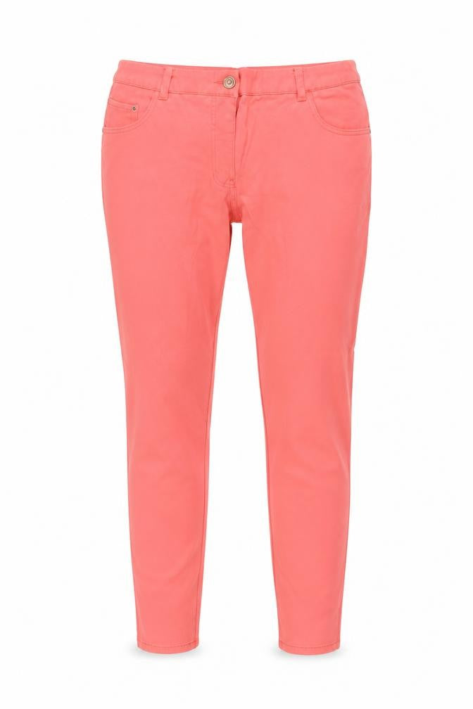 H&M Womens Pink Cotton Skinny Jeans Size 10 L32 in Regular Button