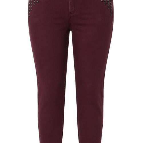 FOREVER 21 Womens Red Cotton Skinny Jeans Size 14 L29 in Regular Button