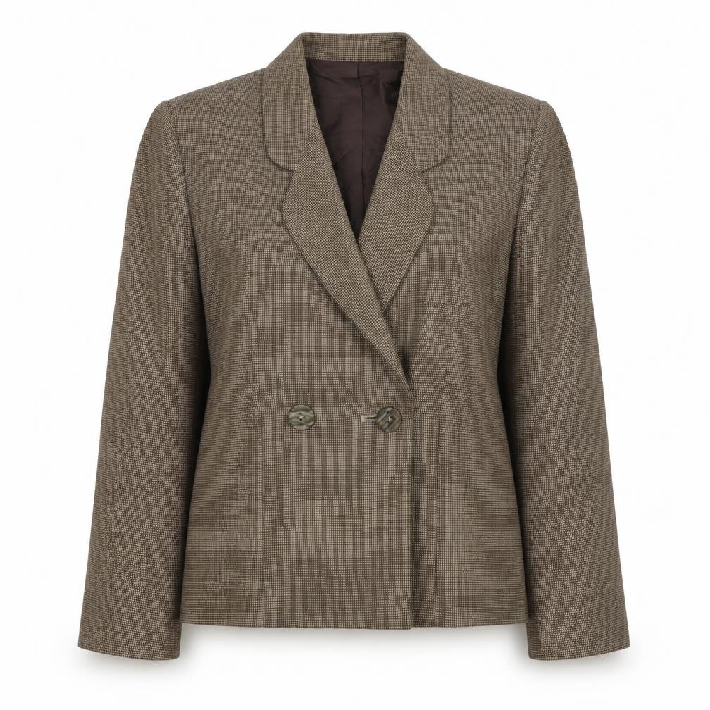 Marks & Spencer Womens Brown Polyester Jacket Blazer Size 10