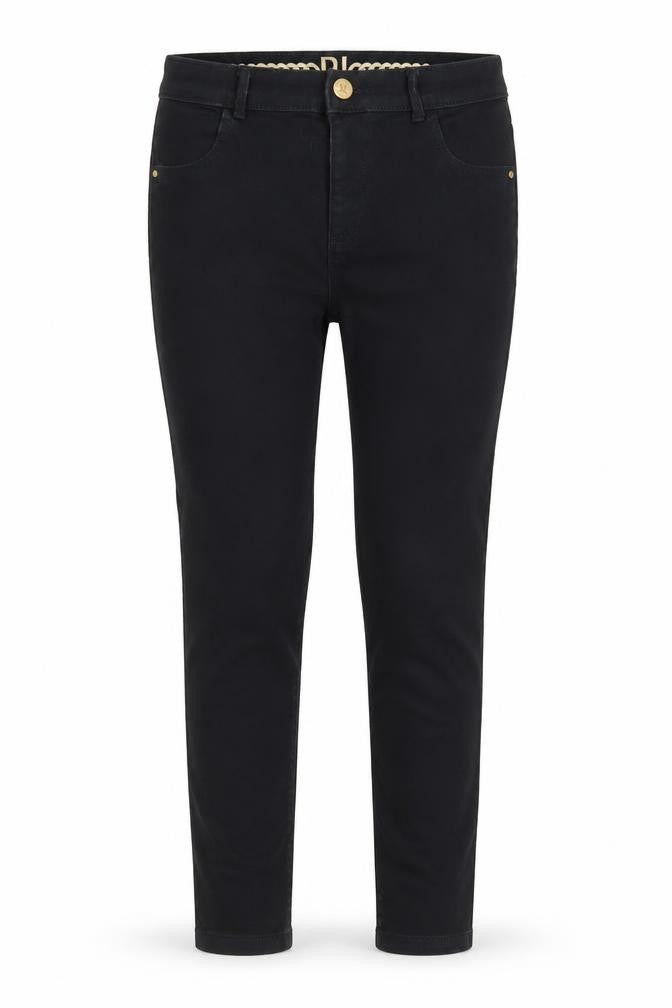 River Island Girls Black Cotton Skinny Jeans Size 9 Years Slim Zip