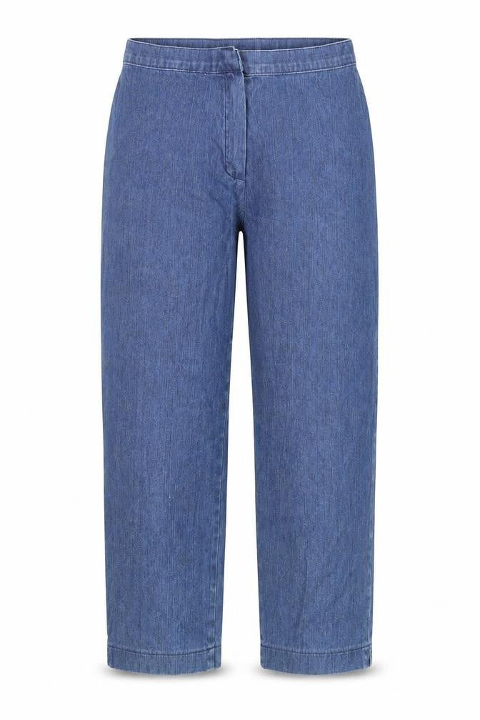 Marks and Spencer Womens Blue Cotton Straight Jeans Size 10 Regular Zip