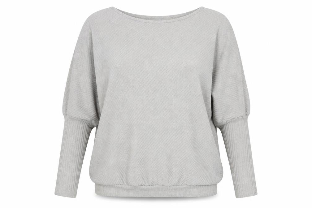 My Dress Room Womens Grey Round Neck Viscose Pullover Jumper Size XL