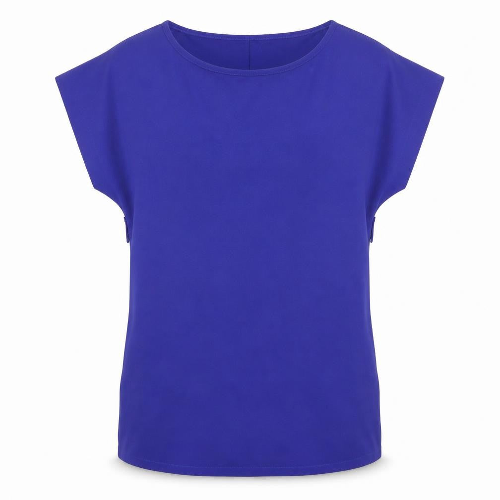 Dorothy Perkins Womens Blue Polyester T-Shirt Dress Size 8 Round Neck Pullover