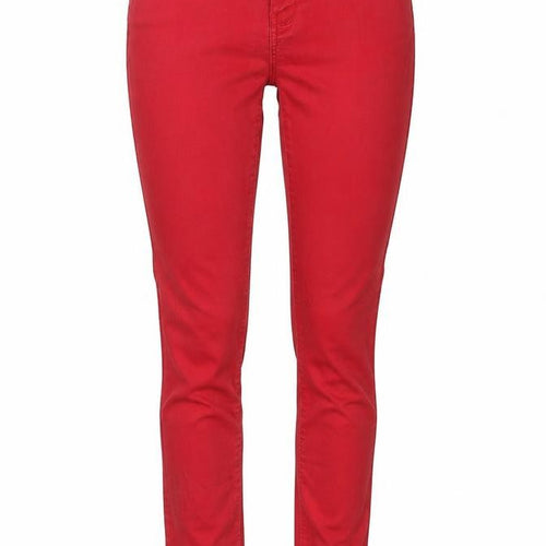 New Look Womens Red Cotton Skinny Jeans Size 8 Regular Zip