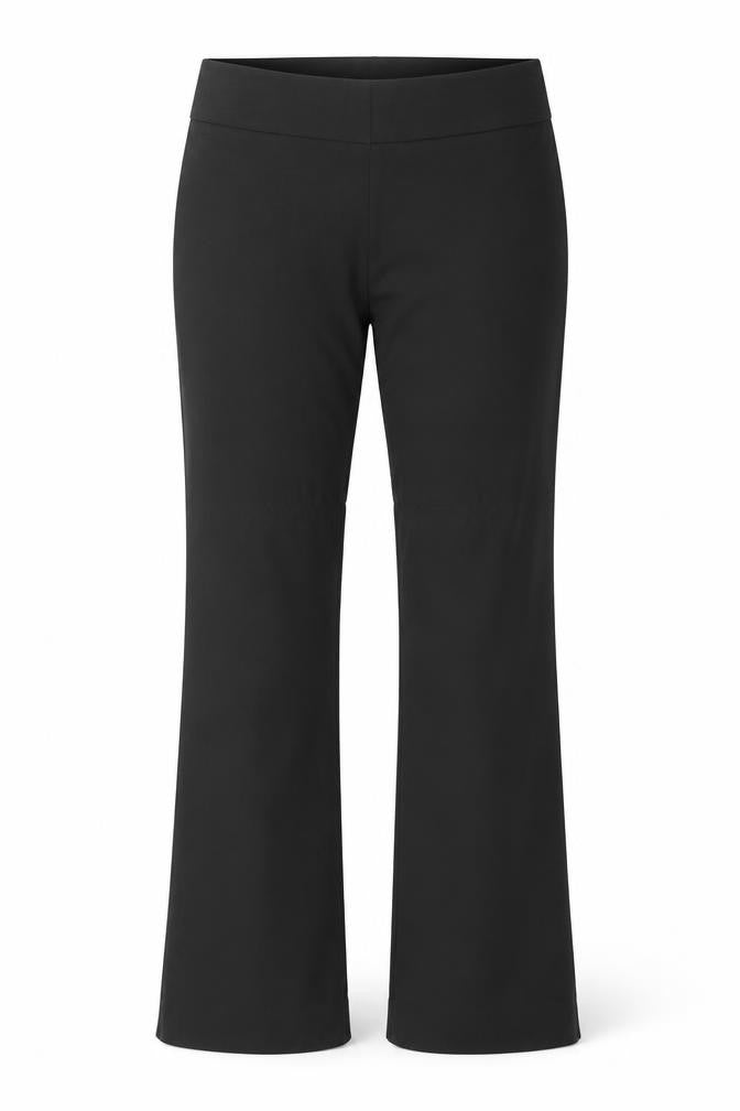Front view of Kenneth Cole women’s grey polyester trousers, size UK 12, regular hook & eye