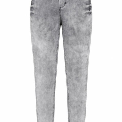 Blue Spice Womens Grey Cotton Skinny Jeans Size 26 in Regular Zip