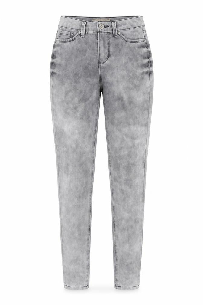 Blue Spice Womens Grey Cotton Skinny Jeans Size 26 in Regular Zip