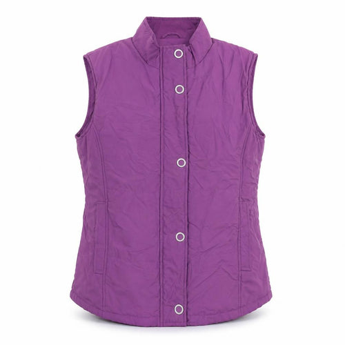 EWM Womens Purple Gilet Jacket Size 14 Zip