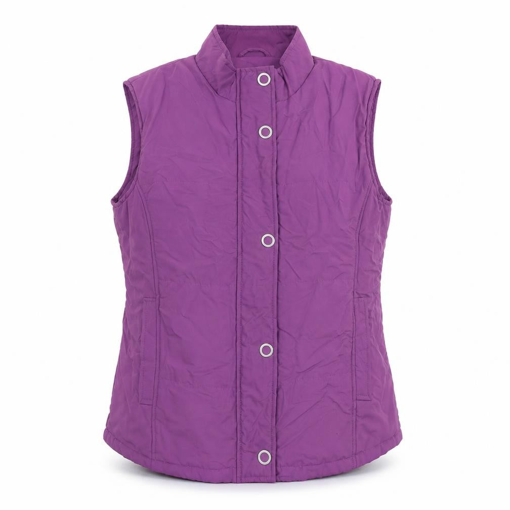 EWM Womens Purple Gilet Jacket Size 14 Zip