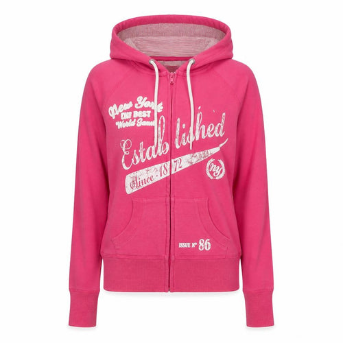 Peacocks Womens Pink Cotton Full Zip Hoodie Size 10 Zip