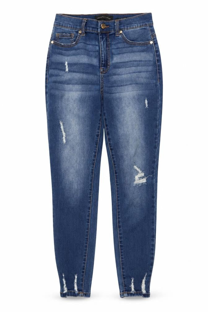 Kendall And Kylie Womens Blue Cotton Skinny Jeans Size 26 in L27 in Regular Button