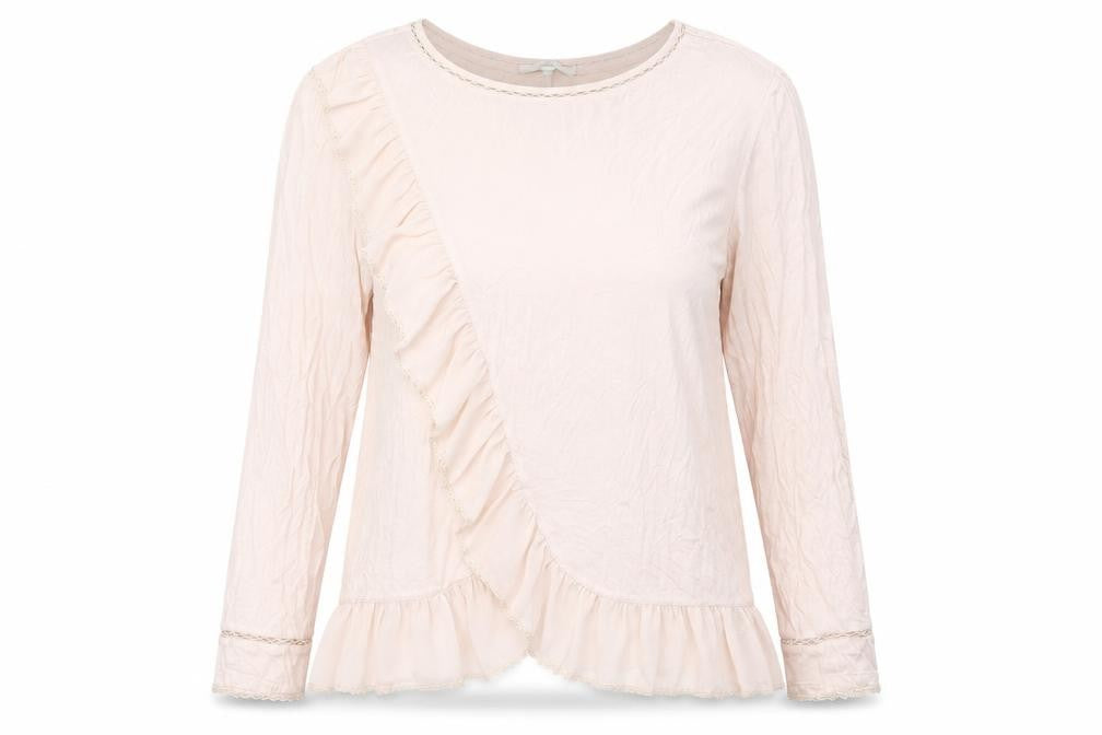 Next Womens Pink Viscose Basic Blouse Size 16 Scoop Neck