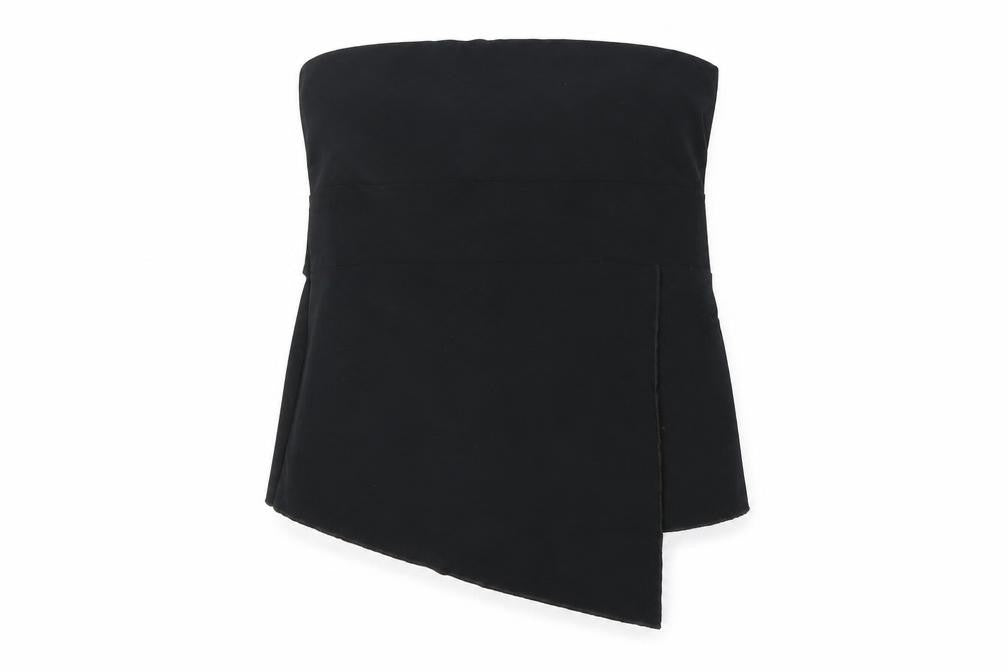 Preworn Womens Black Polyester Basic Tank Size 14 Off the Shoulder