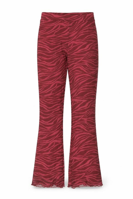 Candy Couture Girls Red Animal Print Polyester Jogger Trousers Size 12 Years Regular Pullover