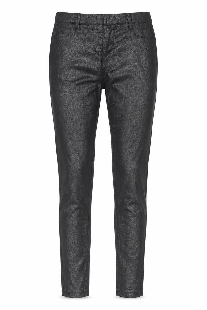 Front view of Next women’s black cotton skinny jeans, size UK 6, regular