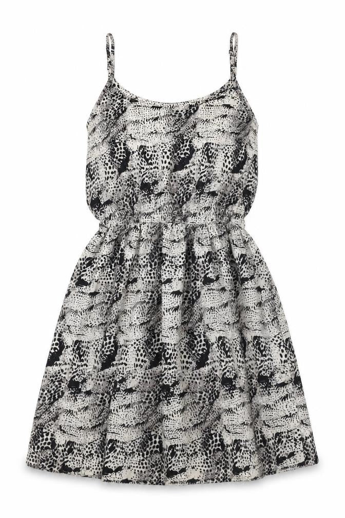 Boohoo Womens Grey Geometric Polyester Skater Dress Size 10 Scoop Neck Pullover
