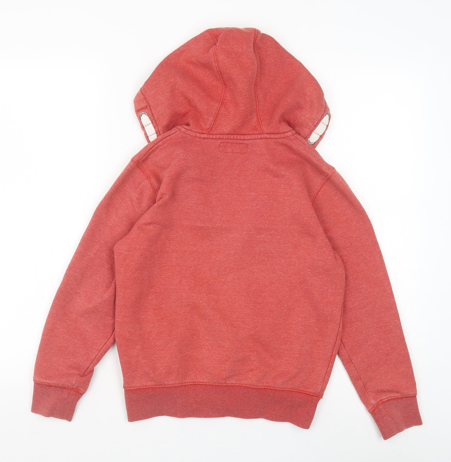 NEXT Boys Red Cotton Full Zip Hoodie Size 10 Years Zip
