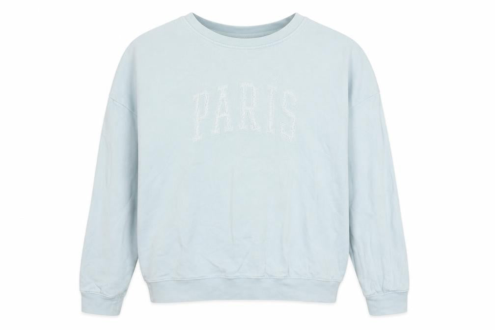 Front view of Next women’s green cotton pullover sweatshirt, size S, pullover - paris