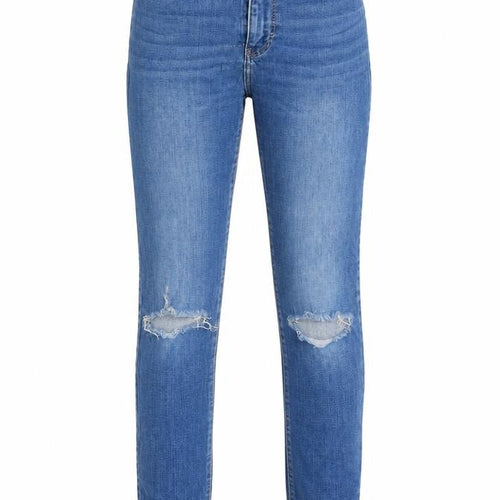 TALLY WEiJL Womens Blue Cotton Skinny Jeans Size 4 Regular Zip - Waist 22 inches